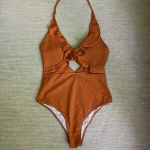 Cupshe "Stay With You Falbala" One Piece Swimsuit